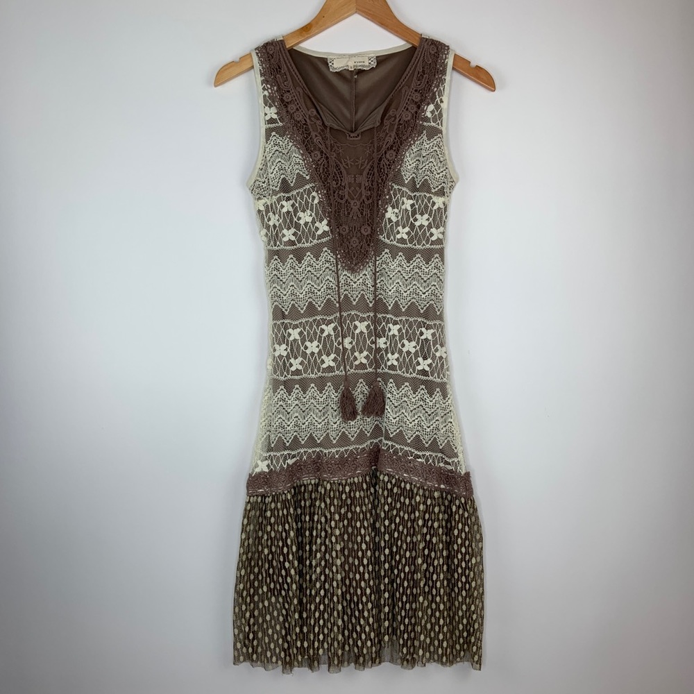 Anthropologie Areve Crochet Knit Dress Size Small - Picture 4 of 8
